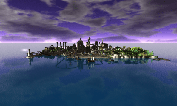 AAcme City purple sky